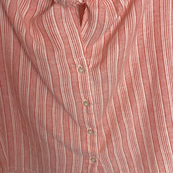 Free People Hello There Beautiful Off the Shoulder Striped Top Size XS - Picture 3 of 10